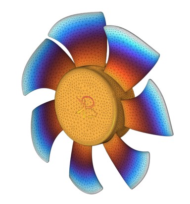 Fan Blade Mesh and Solution