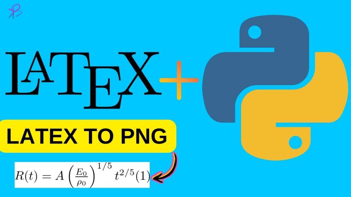 PNG with LaTeX and Python
