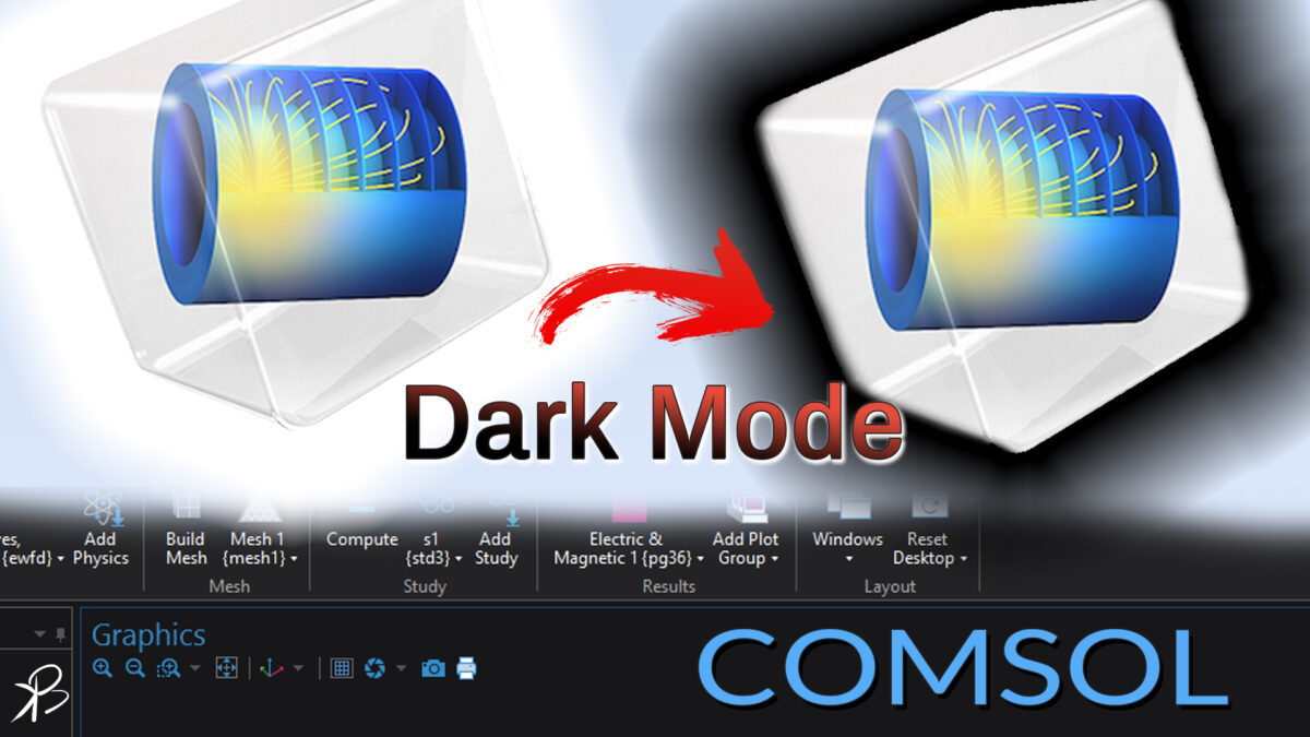 dark mode in COMSOL