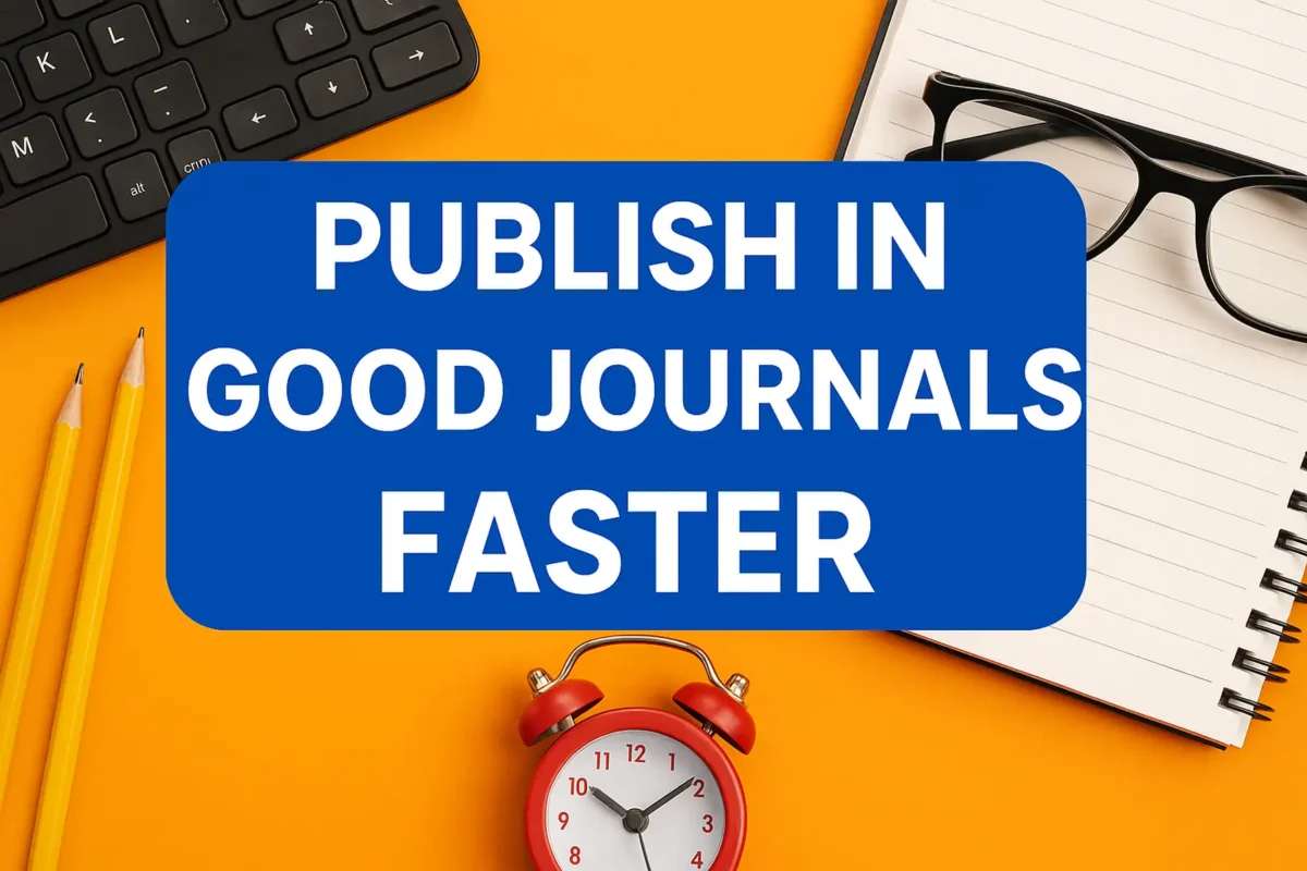 Publish in Good Journals Faster
