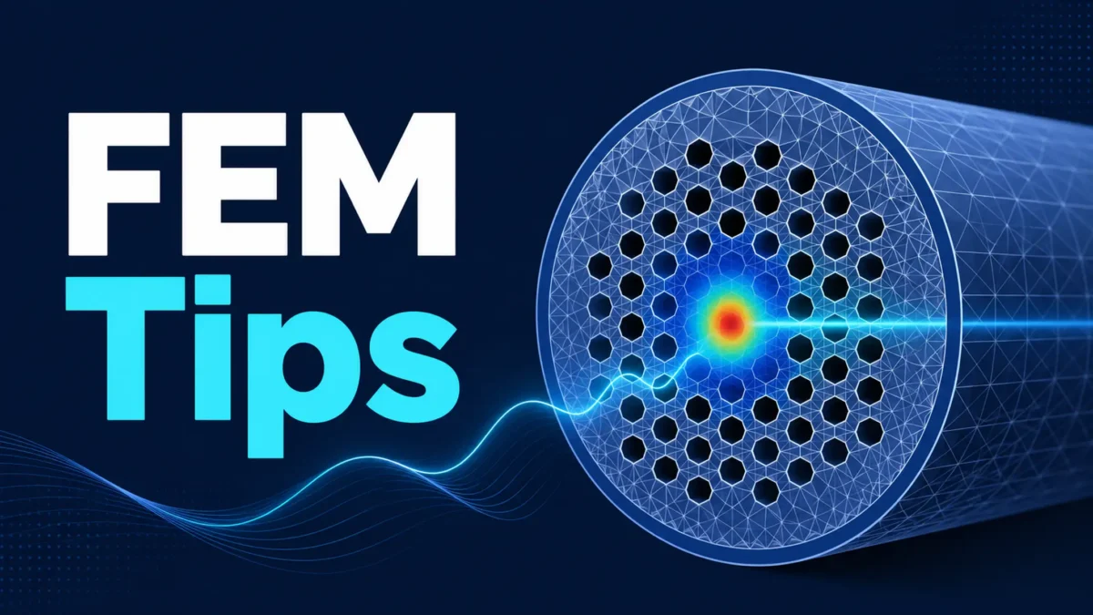 FEM Simulation Tips for Photonic Crystal Fiber Simulations